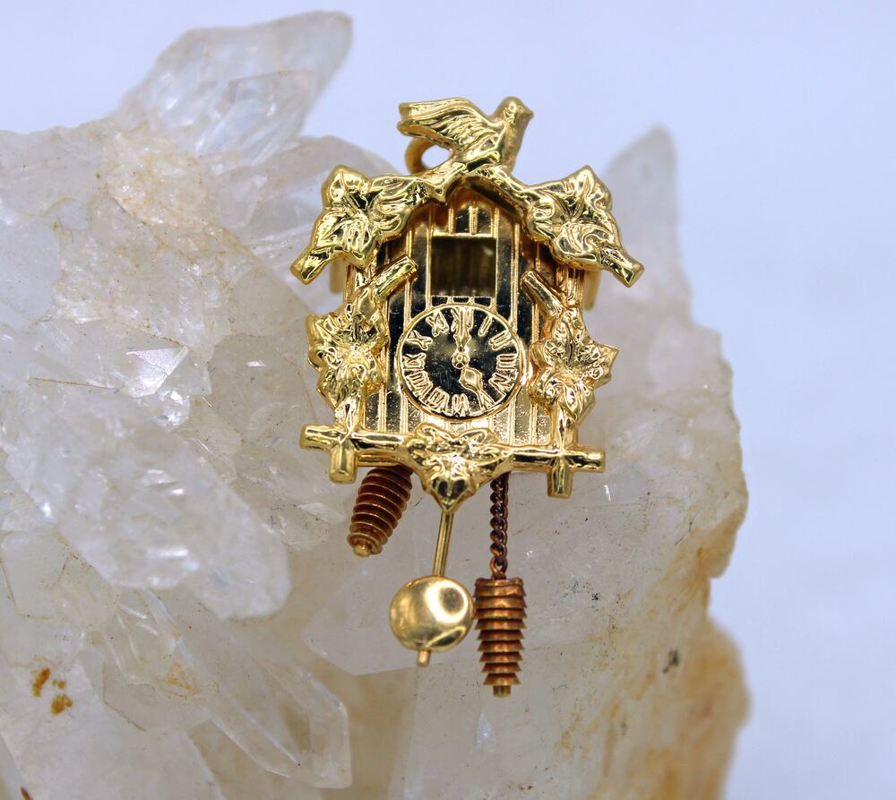 Bucherer 18kt Gold Articulated CooCoo Clock Charm